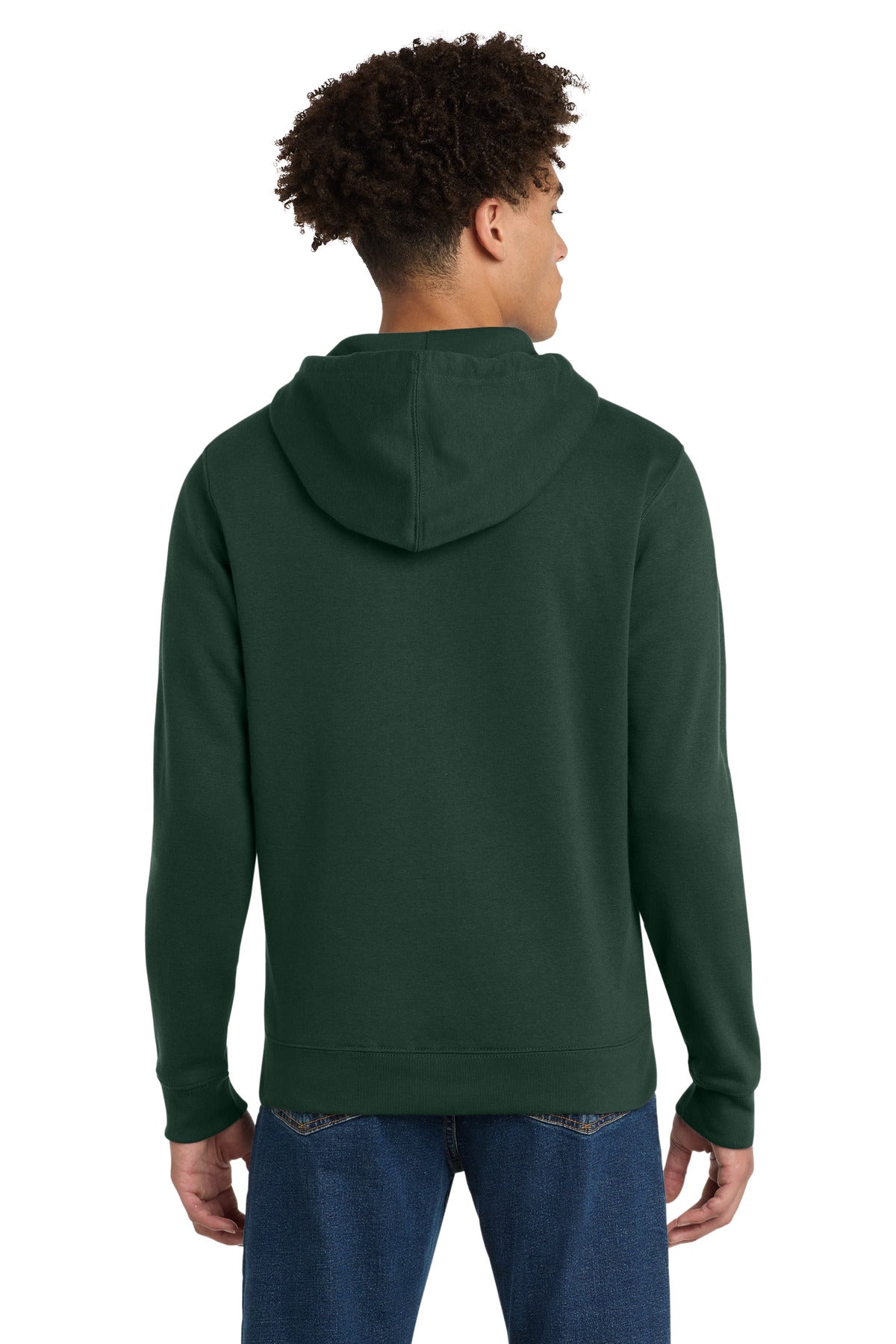 Custom Embroidered District Sweatshirts in Forest Green
