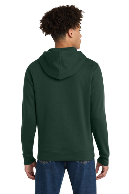 Custom Embroidered District Sweatshirts in Forest Green