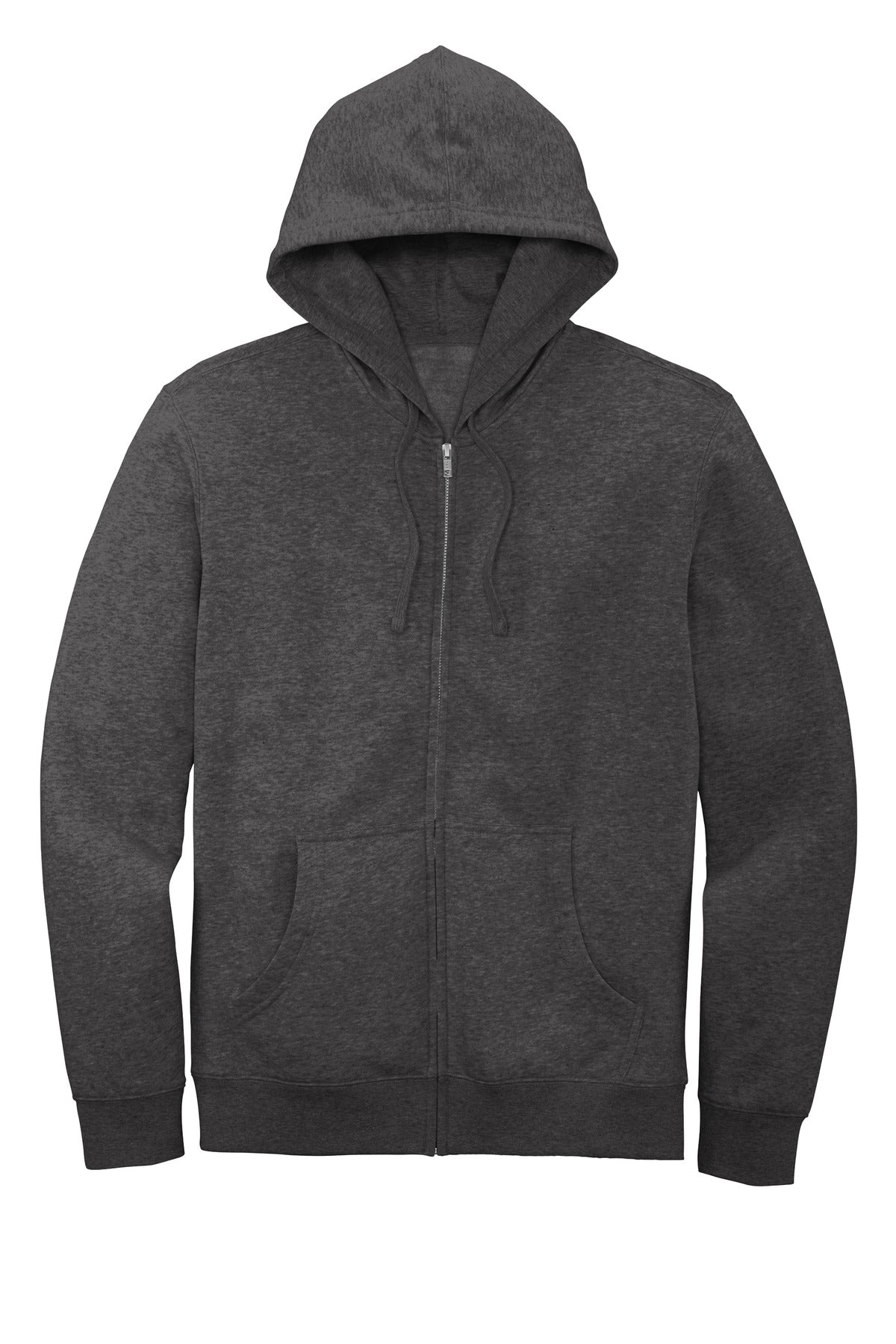 Custom Embroidered District Sweatshirts in Heathered Charcoal