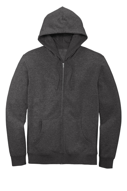 Custom Embroidered District Sweatshirts in Heathered Charcoal