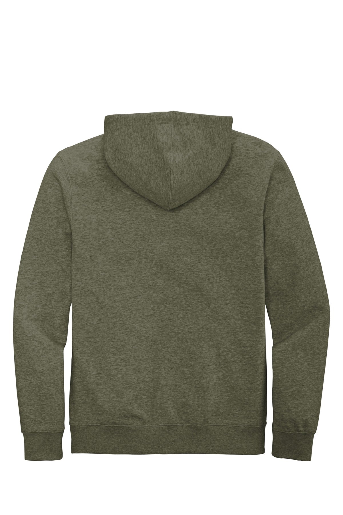 Custom Embroidered District Sweatshirts in Heathered Olive
