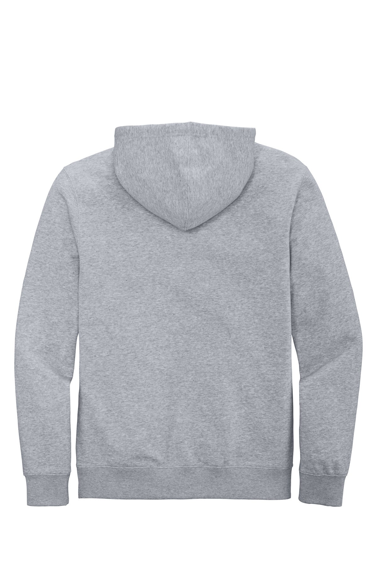 Custom Embroidered District Sweatshirts in Light Heather Grey