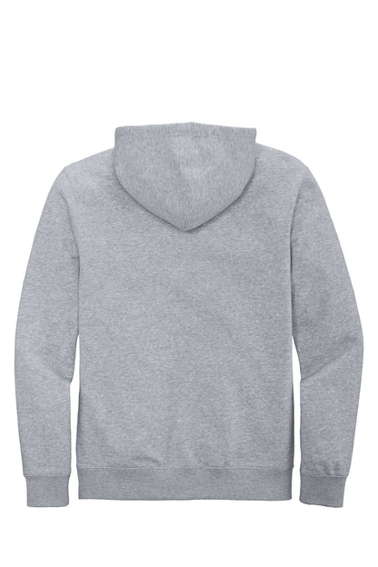 Custom Embroidered District Sweatshirts in Light Heather Grey