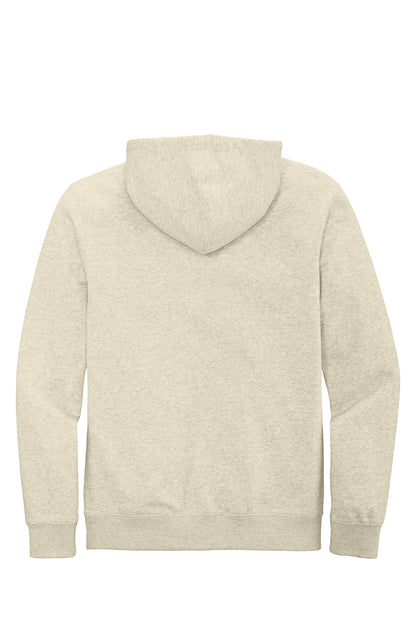 Custom Embroidered District Sweatshirts in Oatmeal Heather