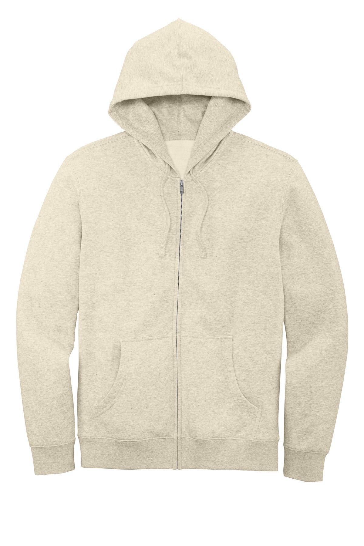 Custom Embroidered District Sweatshirts in Oatmeal Heather