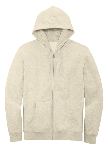 Custom Embroidered District Sweatshirts in Oatmeal Heather