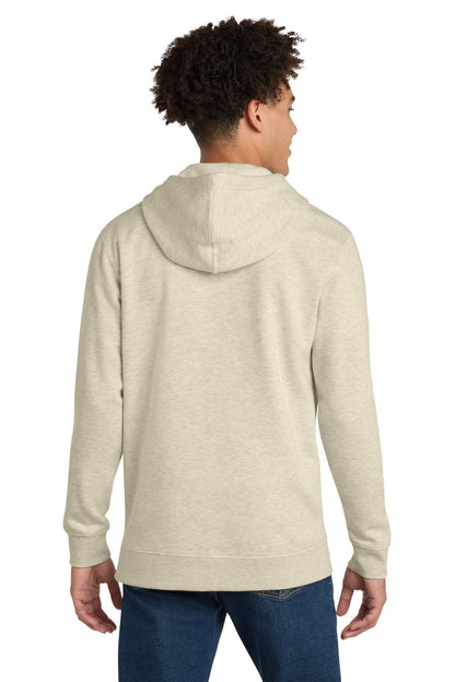Custom Embroidered District Sweatshirts in Oatmeal Heather