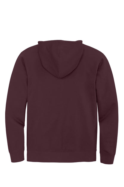 Custom Embroidered District Sweatshirts in Plum