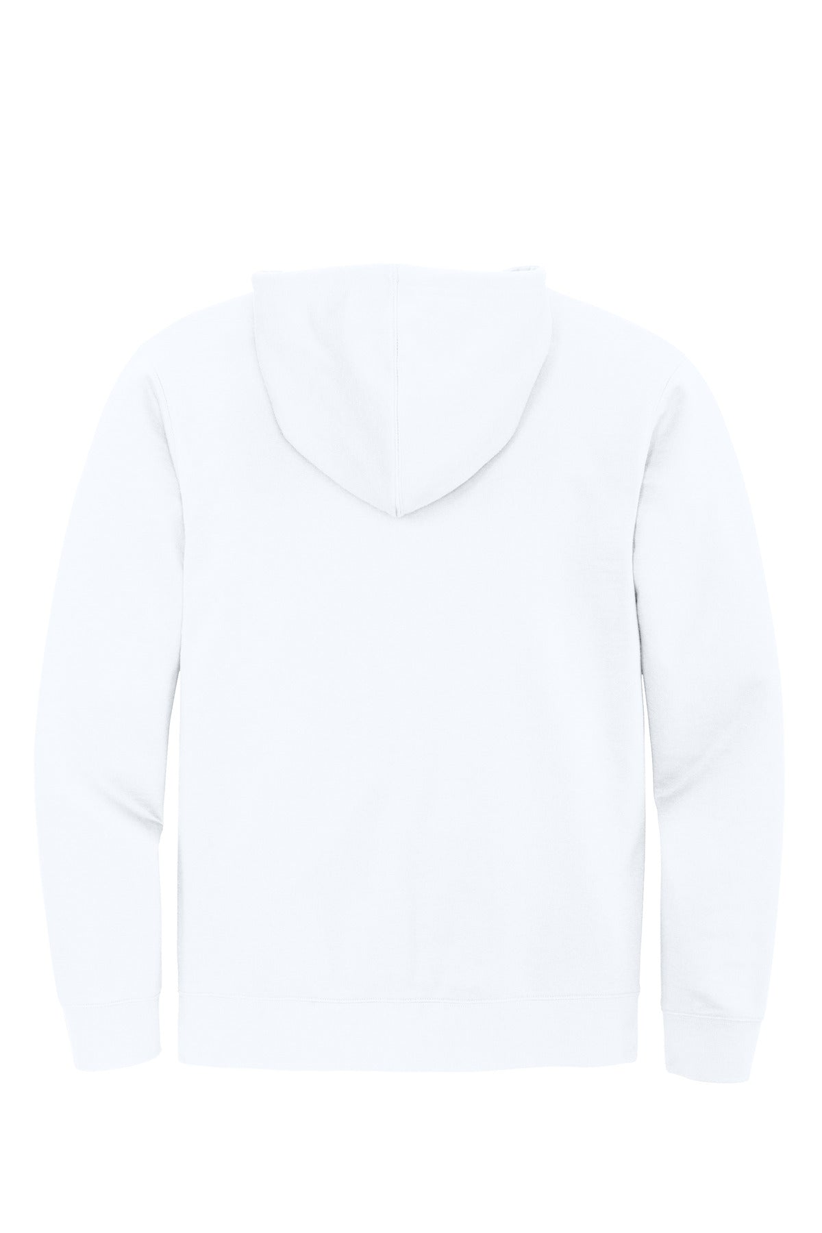 Custom Embroidered District Sweatshirts in White