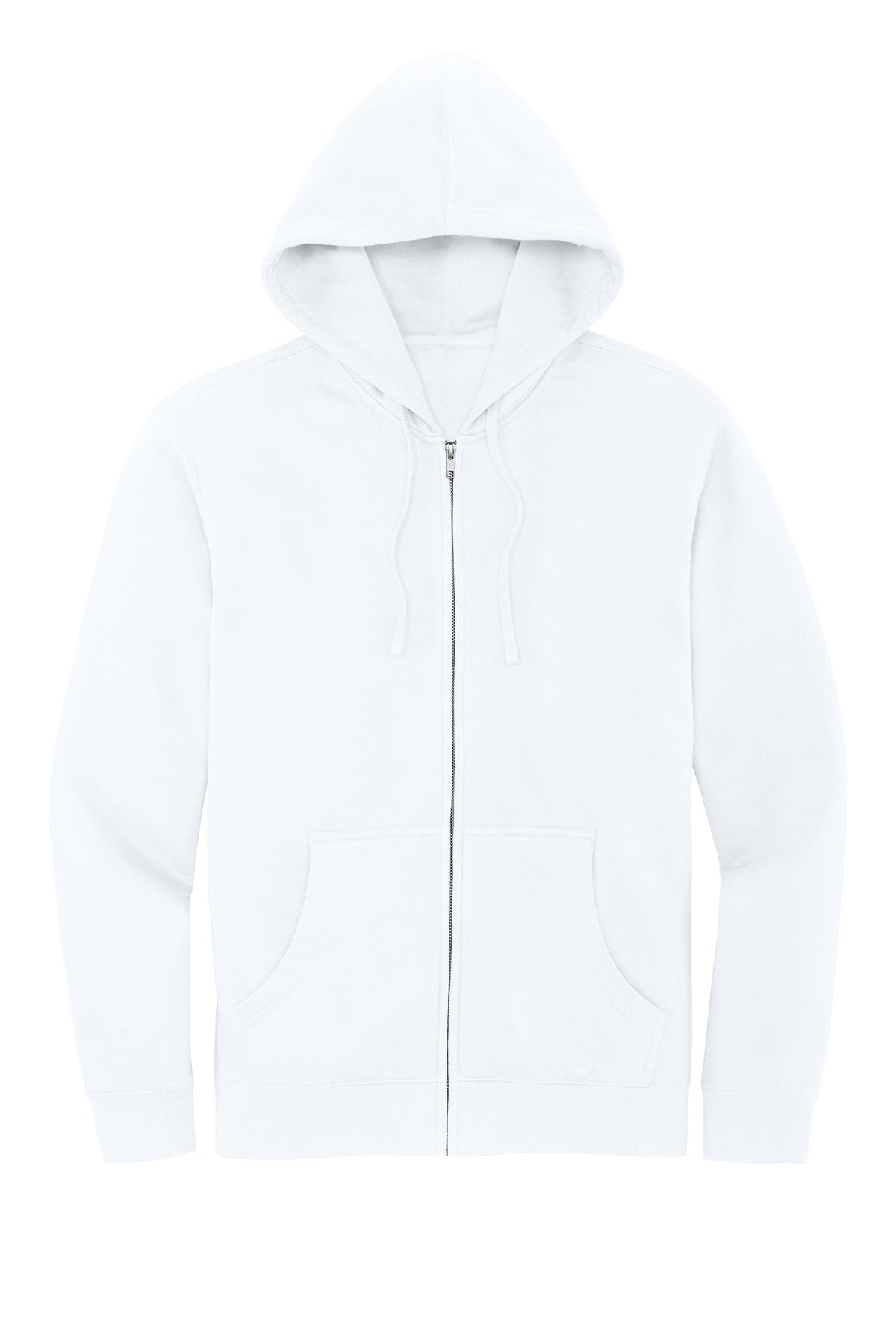 Custom Embroidered District Sweatshirts in White