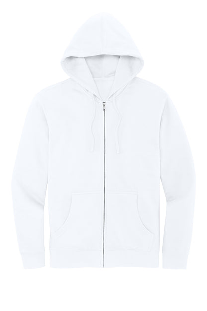 Custom Embroidered District Sweatshirts in White