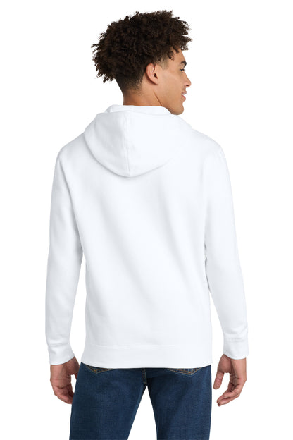 Custom Embroidered District Sweatshirts in White