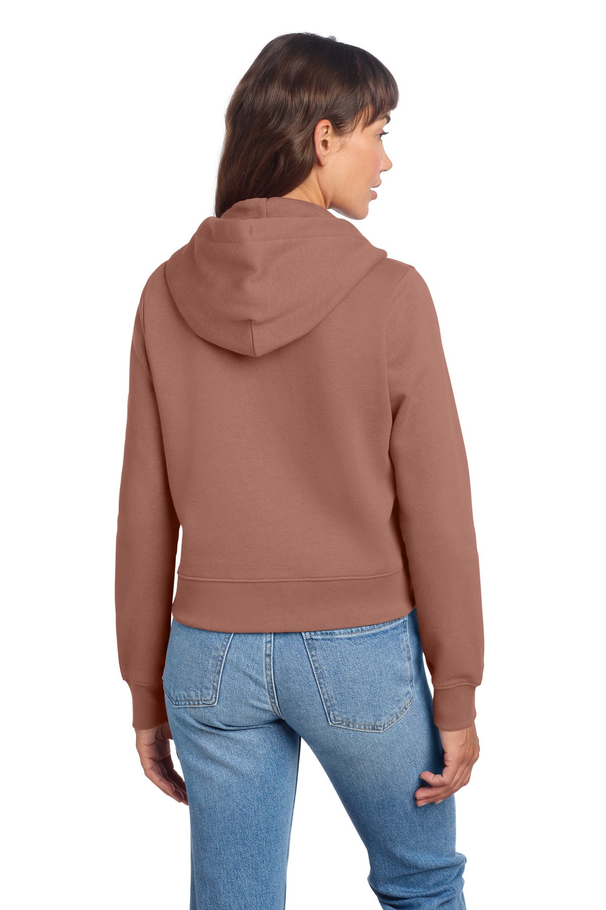 Custom Embroidered District Sweatshirts/Fleece in Desert Rose