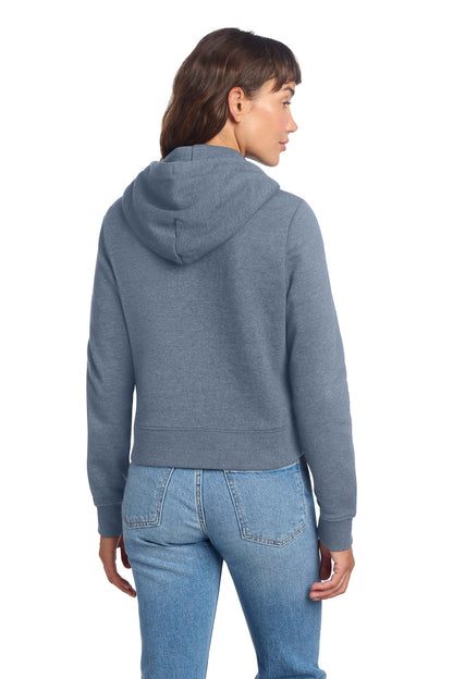 Custom Embroidered District Sweatshirts/Fleece in Flint Blue Heather