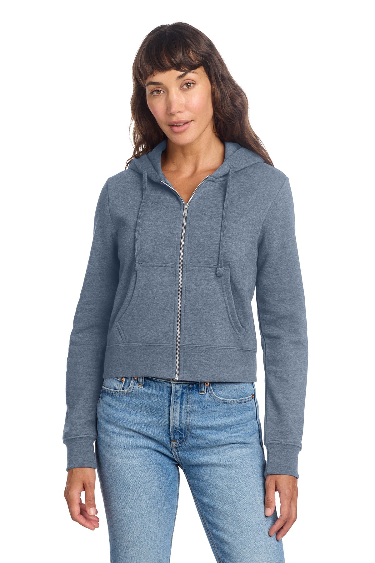 Custom Embroidered District Clothing in Flint Blue Heather