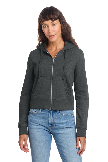 Custom Embroidered District Sweatshirts/Fleece in Heathered Charcoal