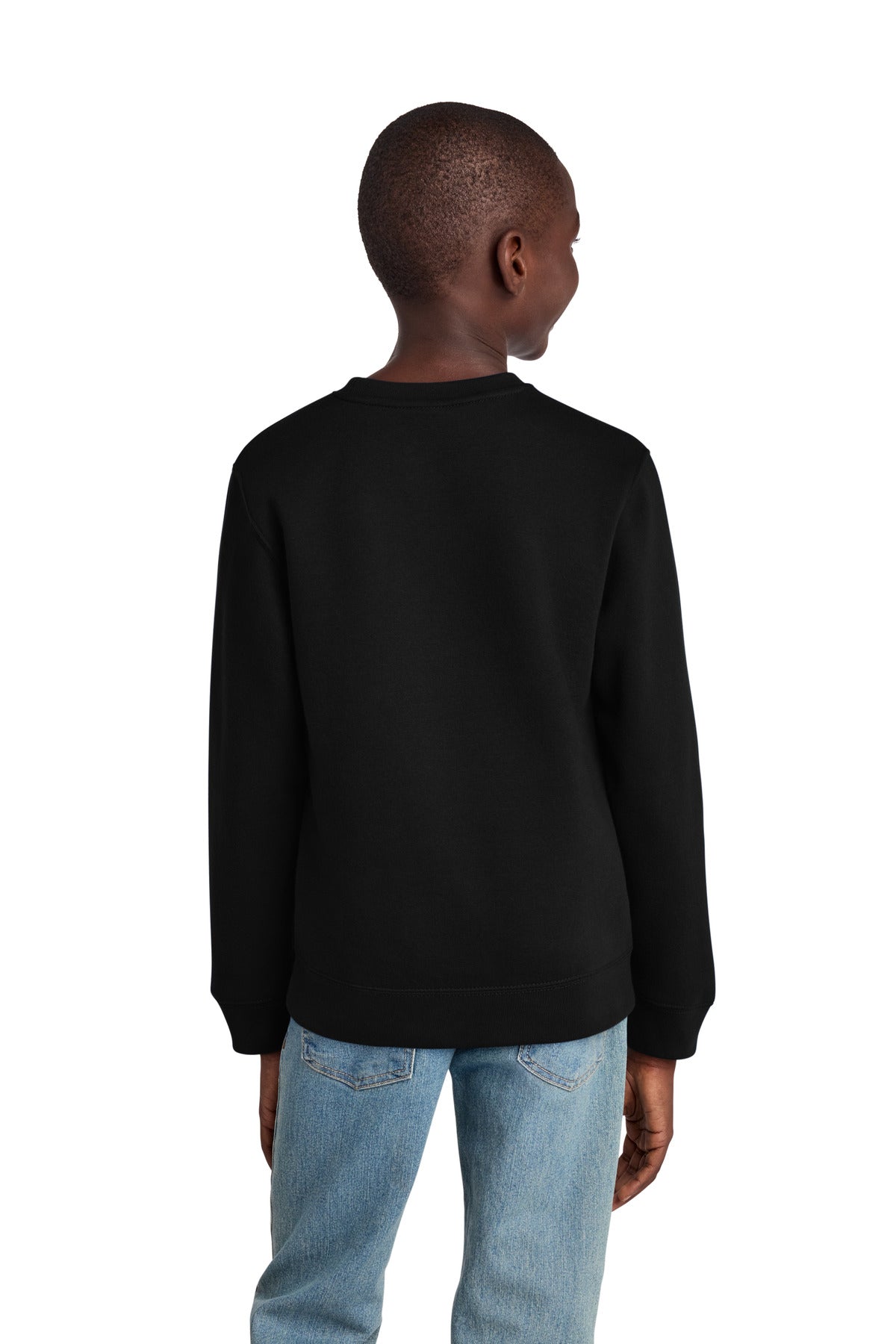 Custom Embroidered District Sweatshirts/Fleece in Black