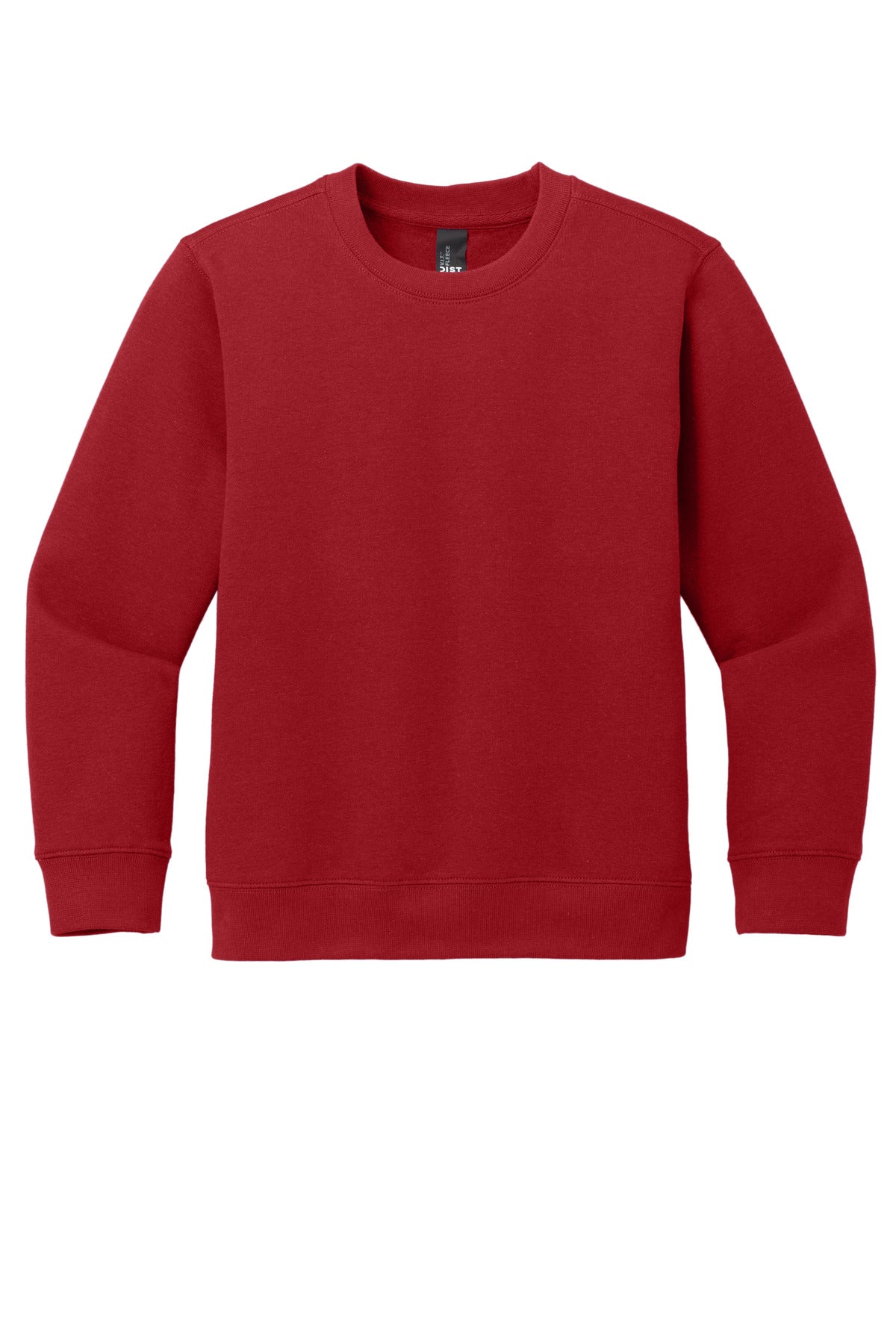 Custom Embroidered District Sweatshirts/Fleece in Classic Red