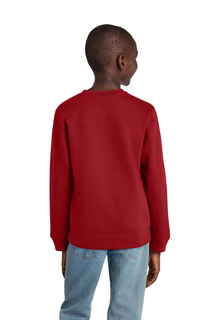 Custom Embroidered District Sweatshirts/Fleece in Classic Red