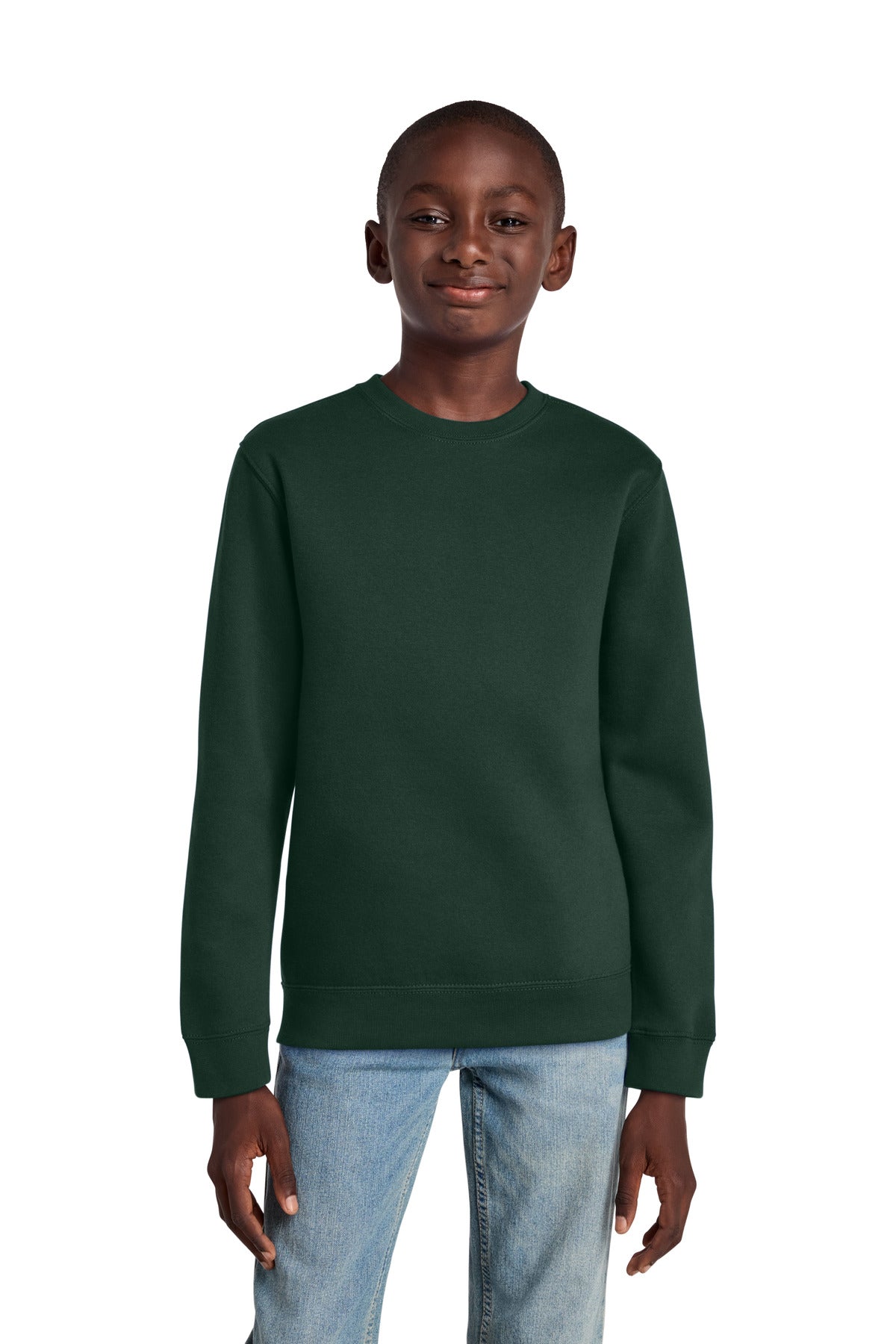 Custom Embroidered District Sweatshirts/Fleece in Forest Green