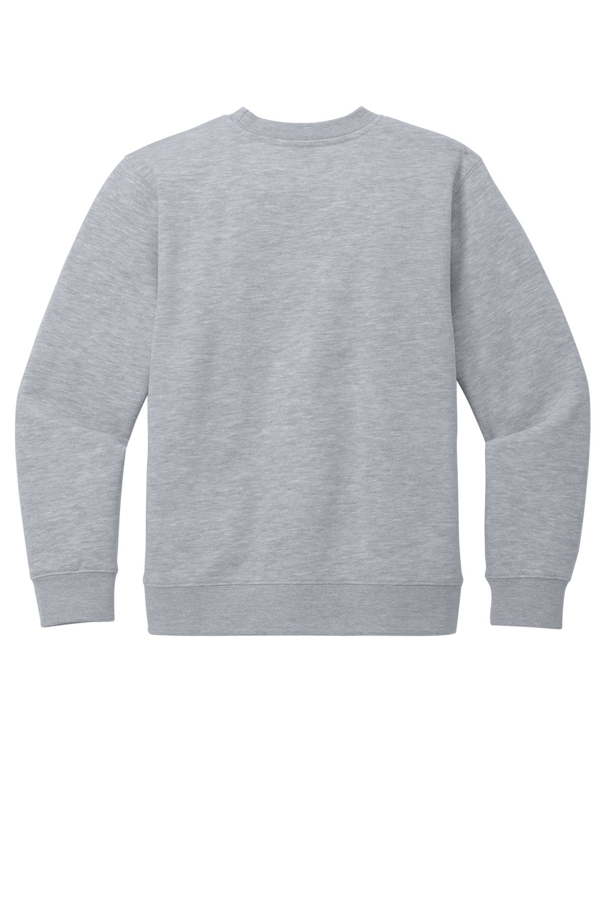 Custom Embroidered District Sweatshirts/Fleece in Light Heather Grey