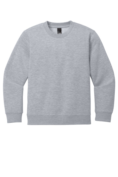 Custom Embroidered District Sweatshirts/Fleece in Light Heather Grey