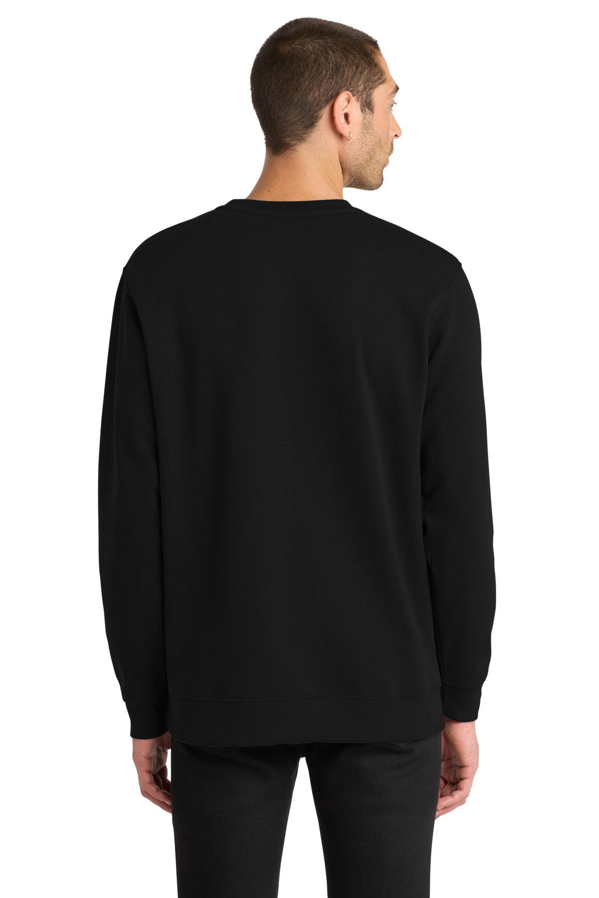 Custom Embroidered District Sweatshirts in Black