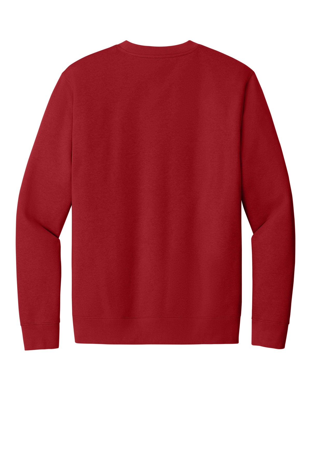 Custom Embroidered District Sweatshirts in Classic Red
