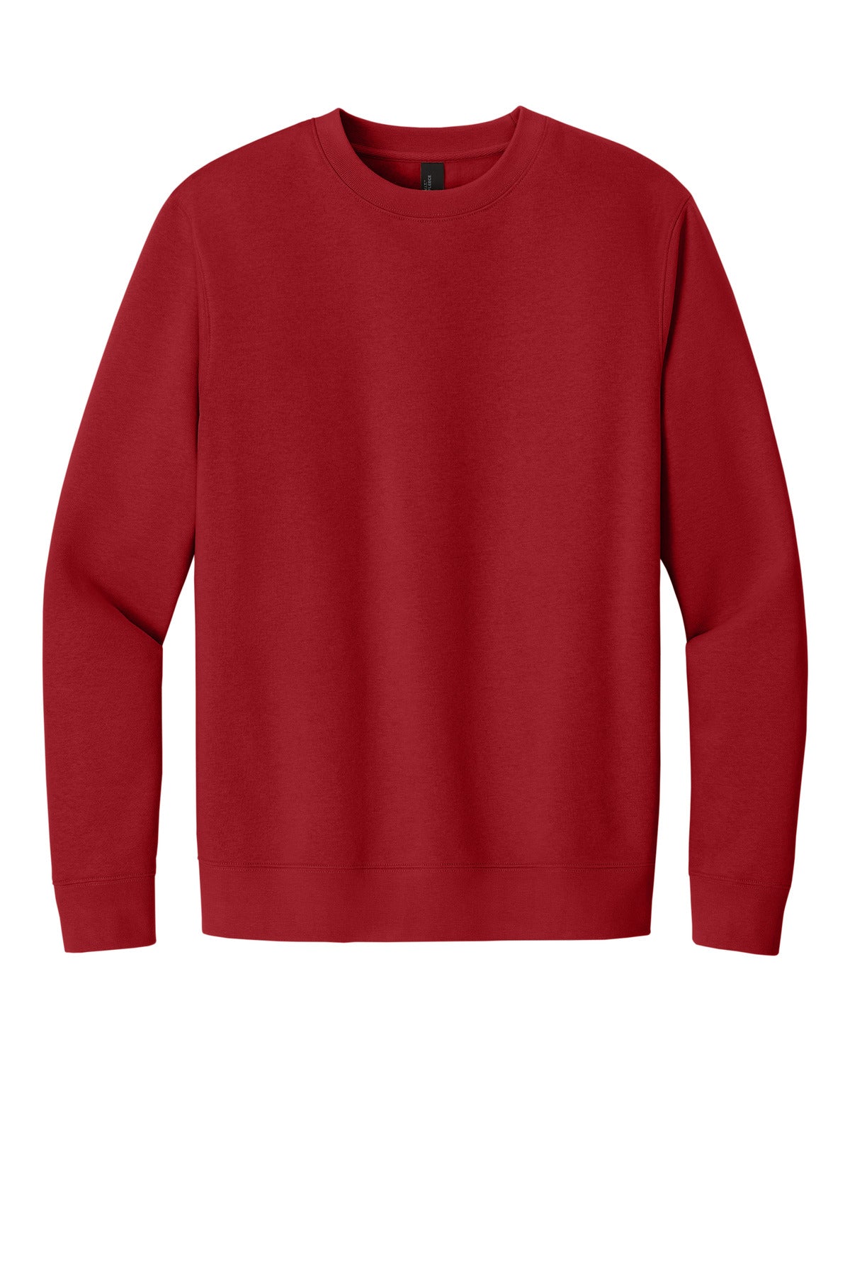 Custom Embroidered District Sweatshirts in Classic Red