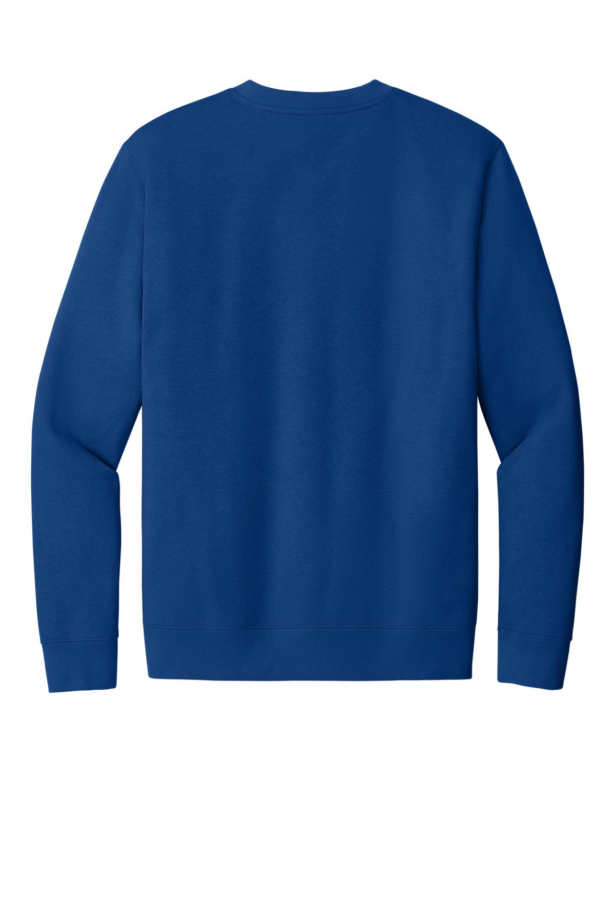 Custom Embroidered District Sweatshirts in Deep Royal