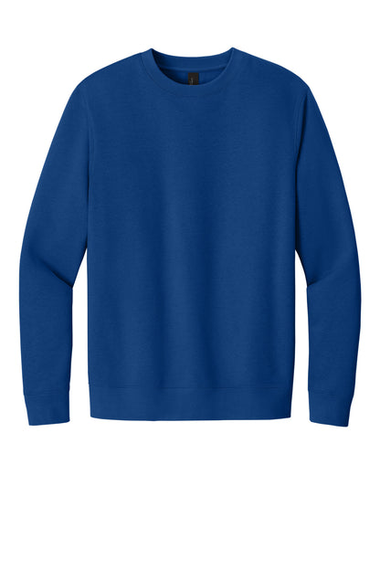 Custom Embroidered District Sweatshirts in Deep Royal