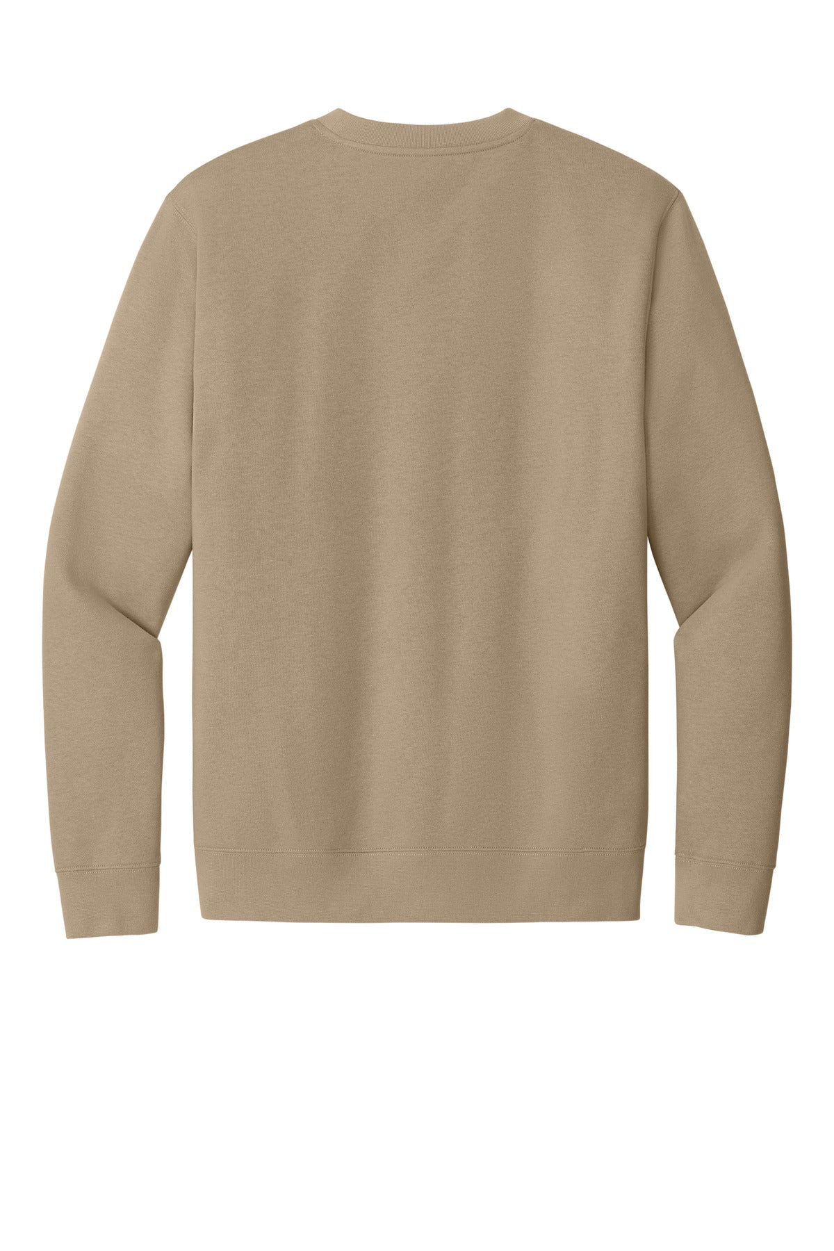 Custom Embroidered District Sweatshirts in Desert Tan