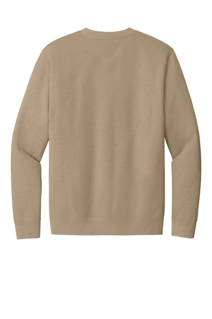 Custom Embroidered District Sweatshirts in Desert Tan