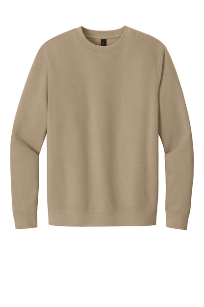 Custom Embroidered District Sweatshirts in Desert Tan
