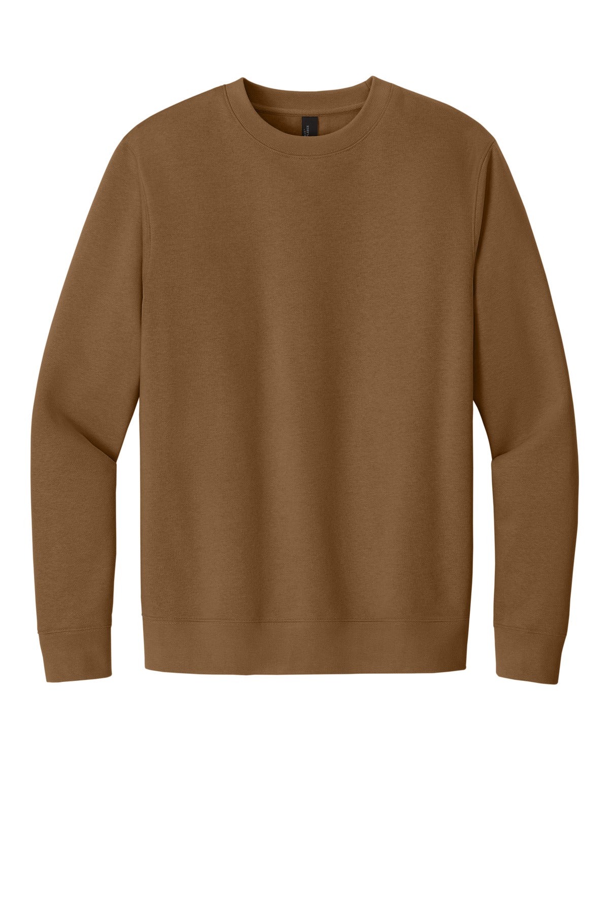 Custom Embroidered District Sweatshirts in Duck Brown