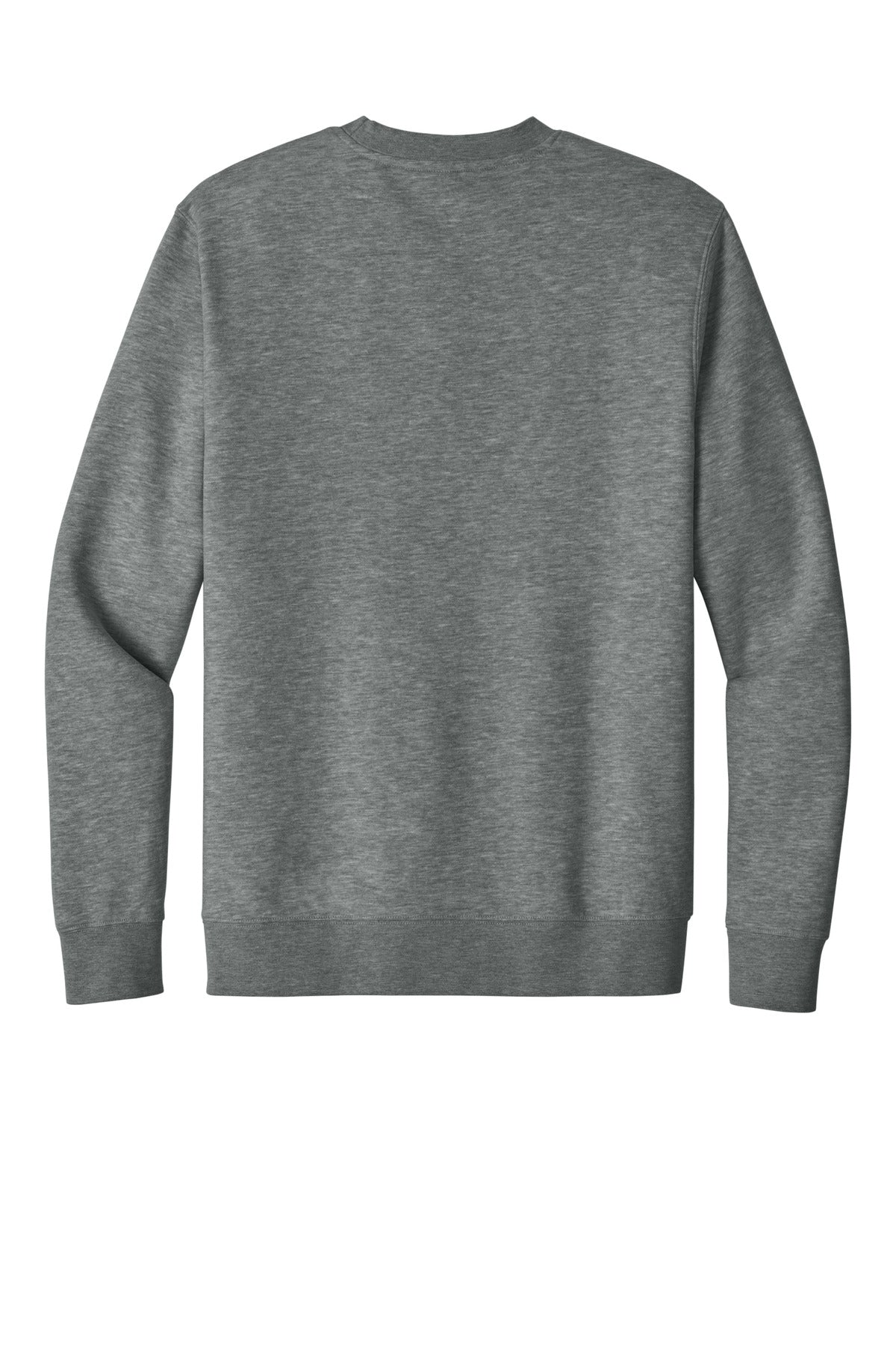 Custom Embroidered District Sweatshirts in Grey Frost
