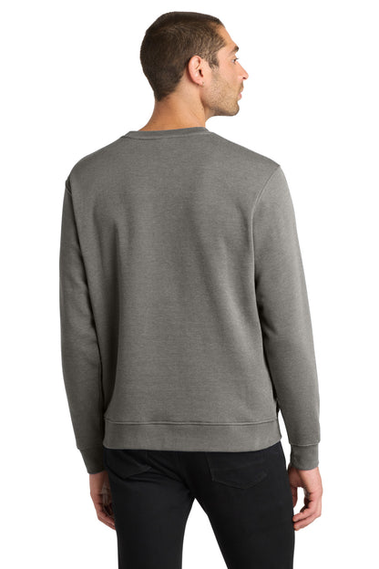 Custom Embroidered District Sweatshirts in Grey Frost