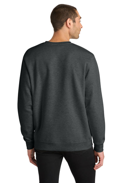 Custom Embroidered District Sweatshirts in Heathered Charcoal