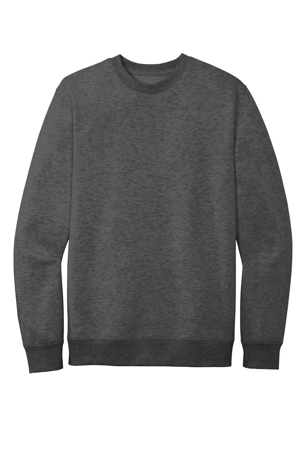 Custom Embroidered District Sweatshirts in Heathered Charcoal
