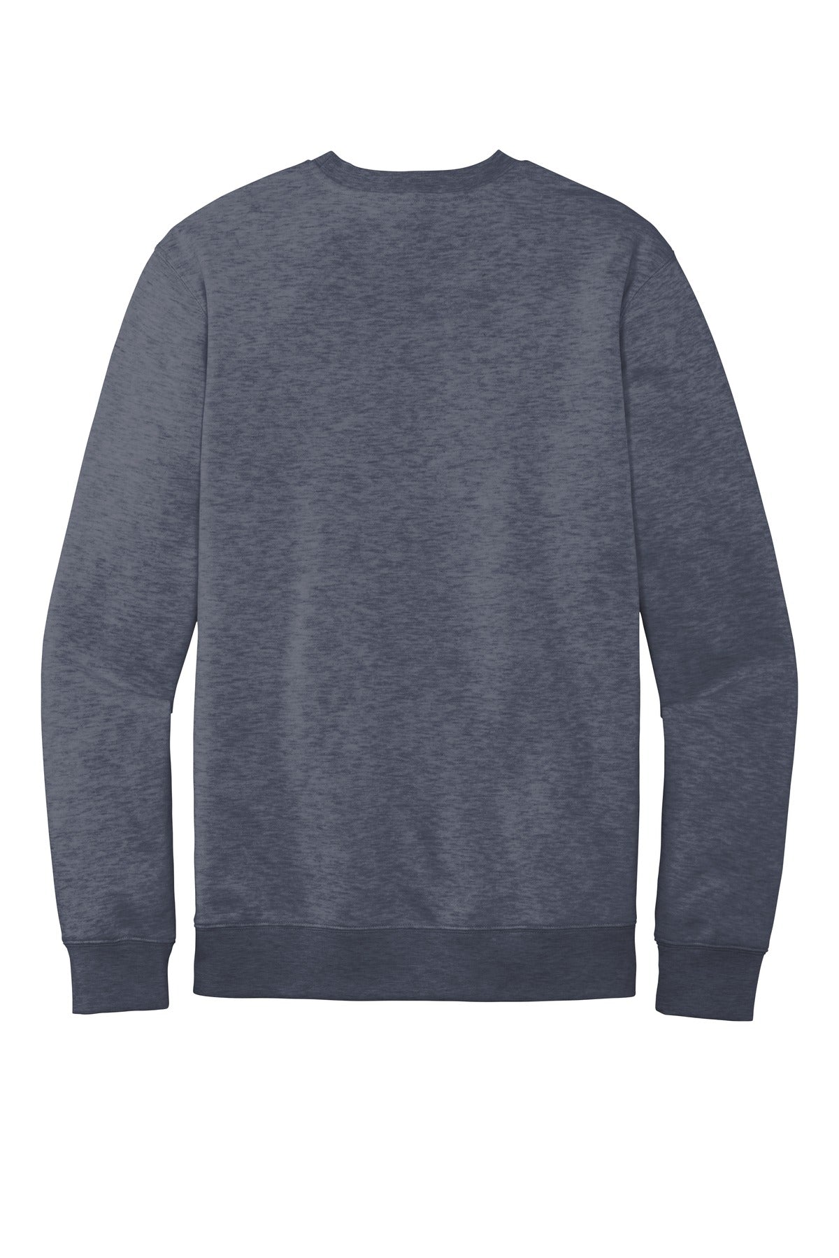 Custom Embroidered District Sweatshirts in Heathered Navy