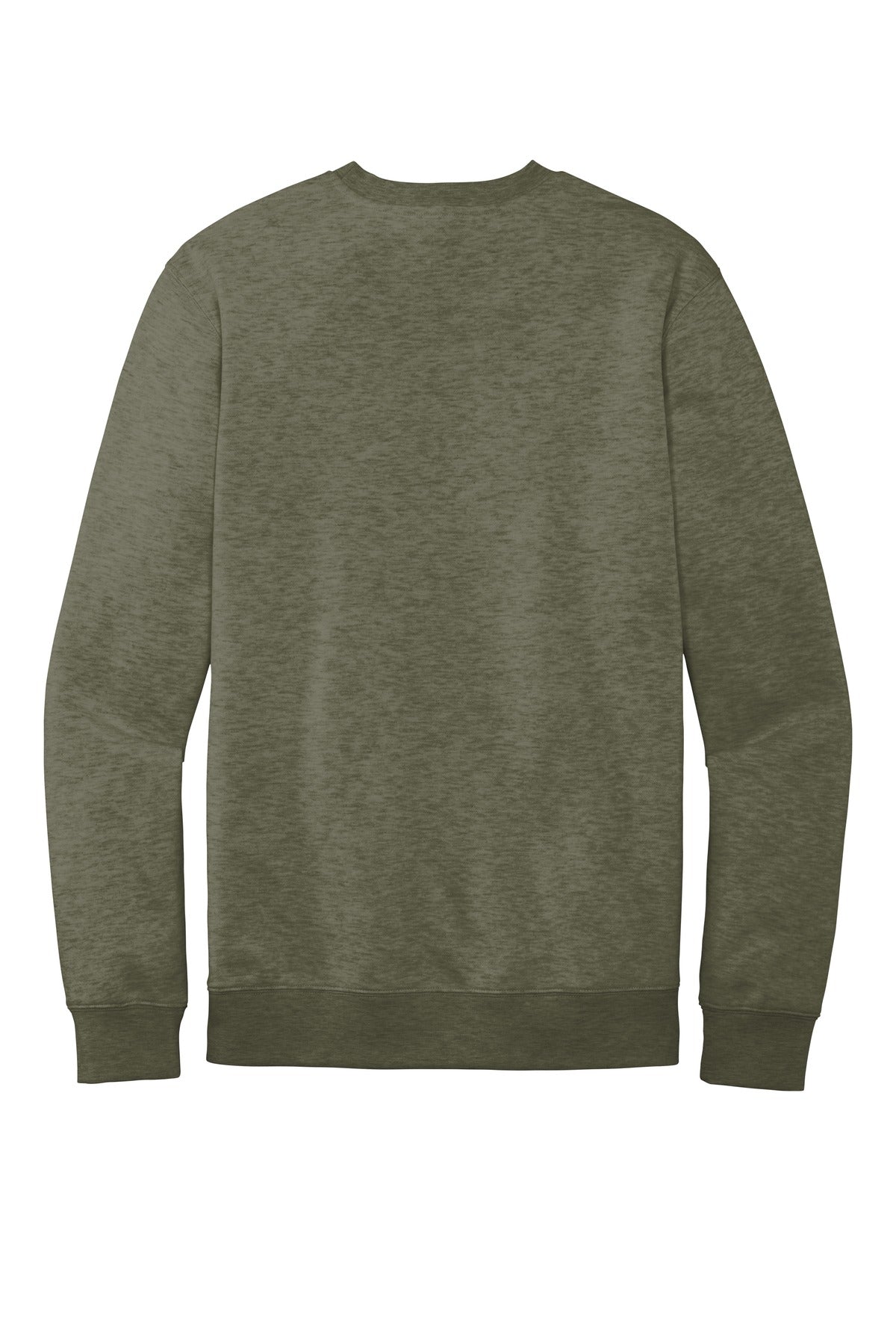 Custom Embroidered District Sweatshirts in Heathered Olive