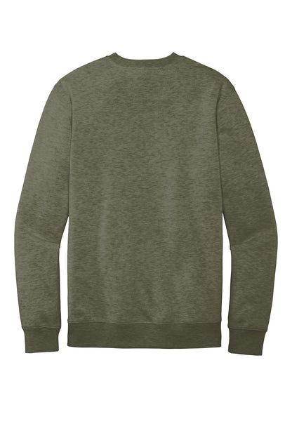 Custom Embroidered District Sweatshirts in Heathered Olive