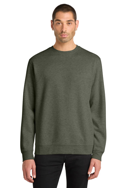 Custom Embroidered District Sweatshirts in Heathered Olive
