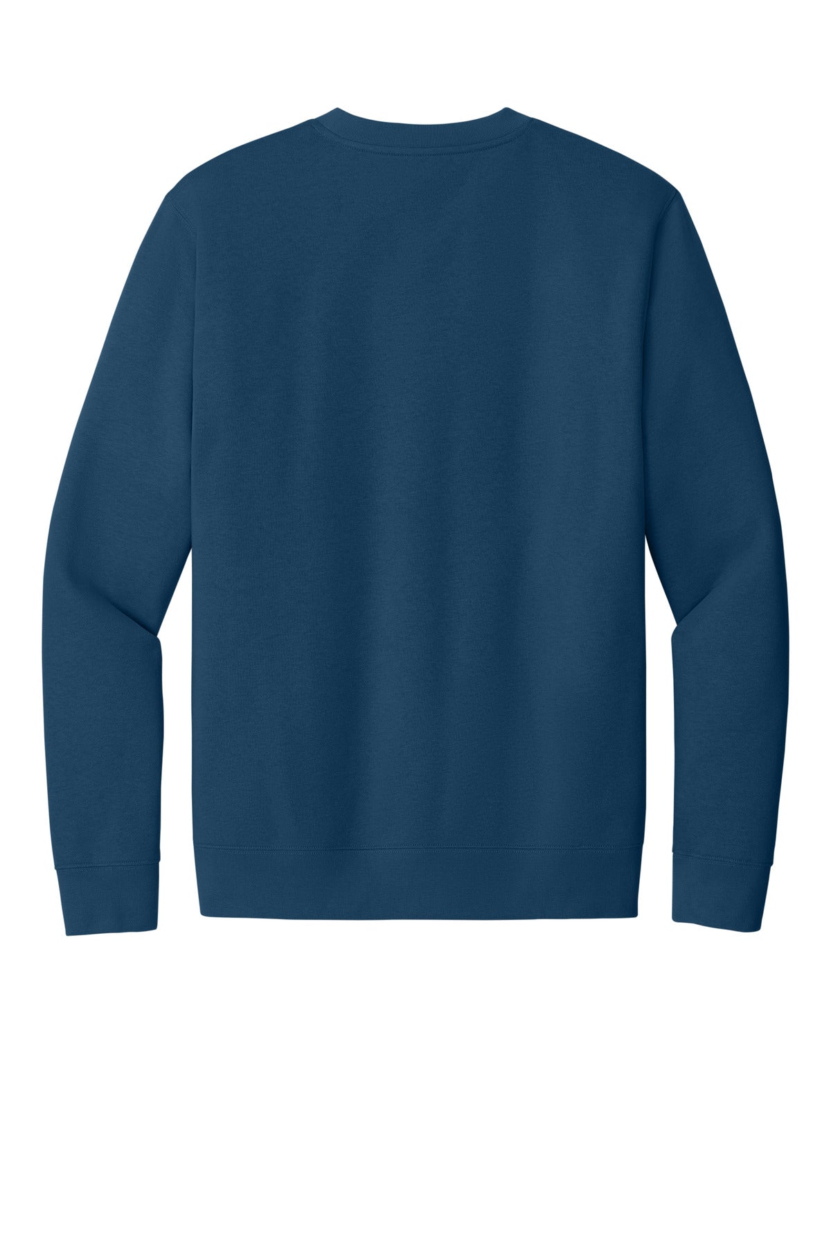 Custom Embroidered District Sweatshirts in Neptune Blue