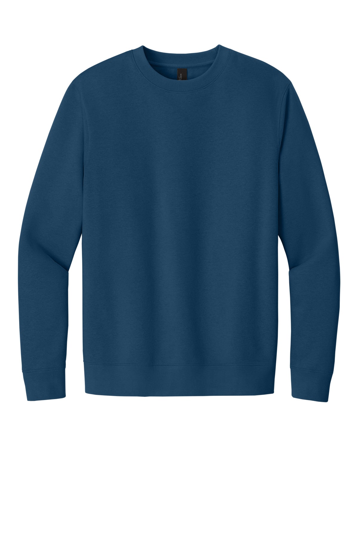 Custom Embroidered District Sweatshirts in Neptune Blue