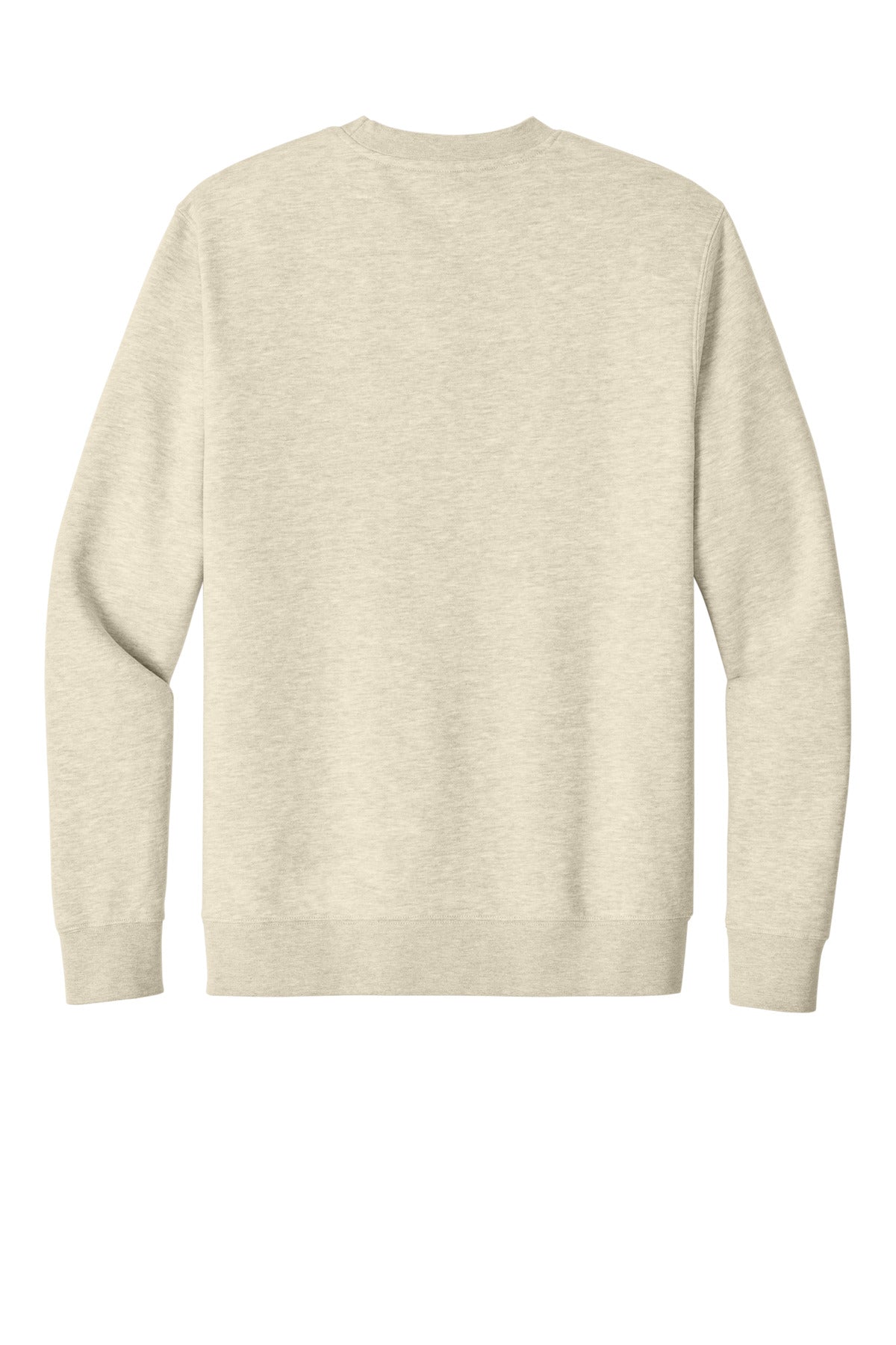Custom Embroidered District Sweatshirts in Oatmeal Heather