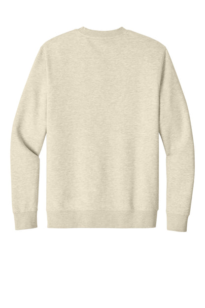 Custom Embroidered District Sweatshirts in Oatmeal Heather