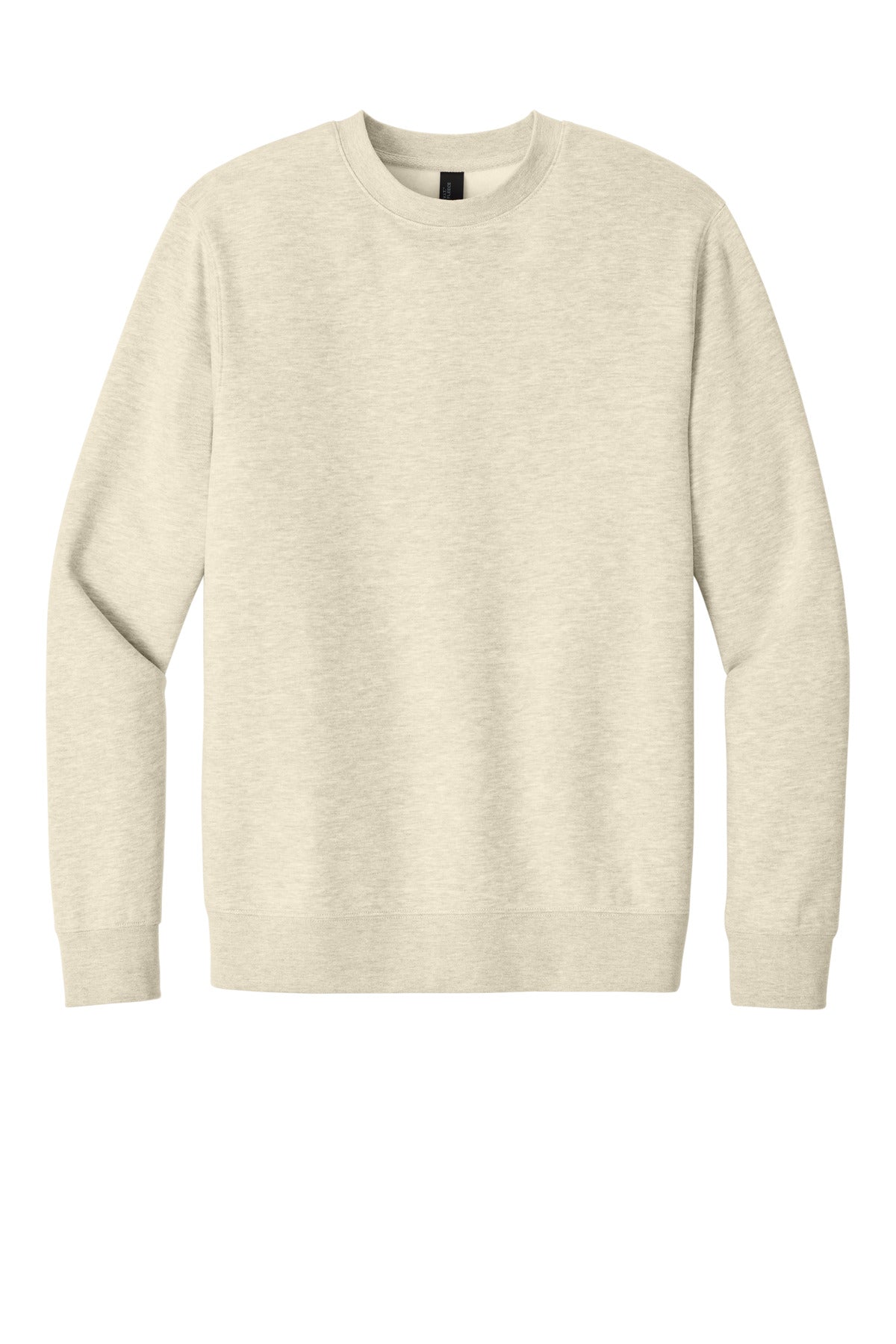 Custom Embroidered District Sweatshirts in Oatmeal Heather
