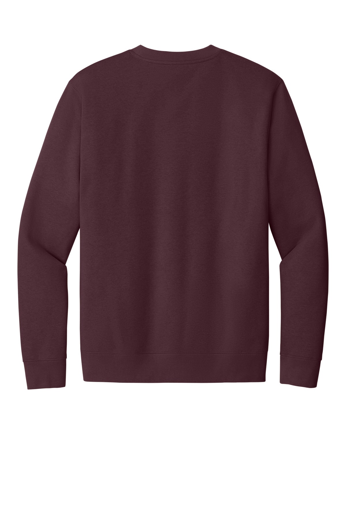 Custom Embroidered District Sweatshirts in Plum