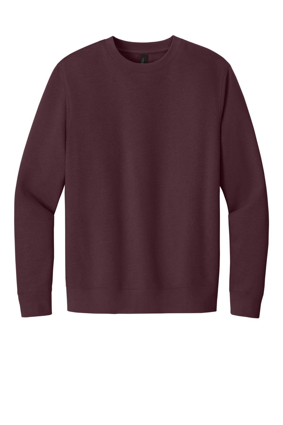 Custom Embroidered District Sweatshirts in Plum